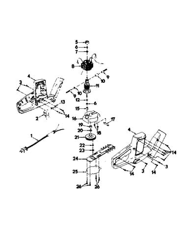 Motor and housing assembly