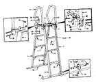 Sears 167422400 ladder assembly diagram