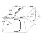 Sears 308771540 frame assembly diagram