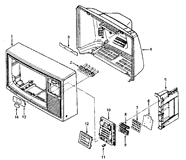 Cabinet exploded view