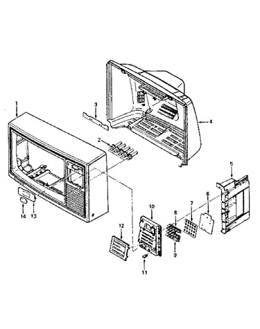 Cabinet exploded view