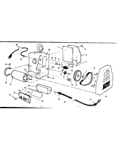 Electrical drive, control and cover removal