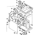 Kenmore 6127905423 230V cabinet and gas unit diagram