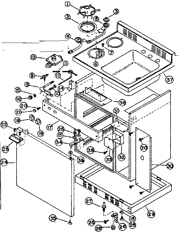 Cabinet and gas unit