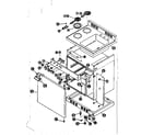 Kenmore 6127905423 230V cabinet and electrical system diagram