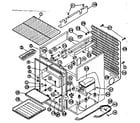 Kenmore 6127905123 GAS refrigeration system and cabinet diagram