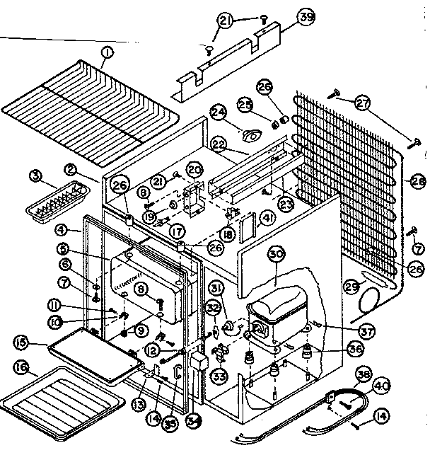 Refrigeration system and cabinet