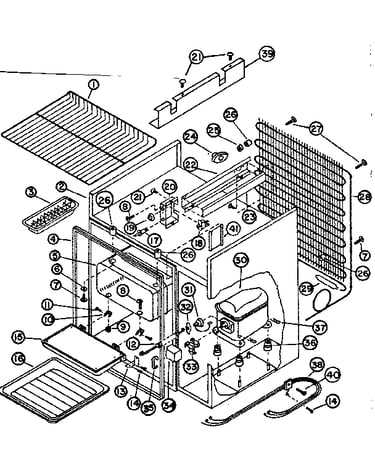 Refrigeration system and cabinet