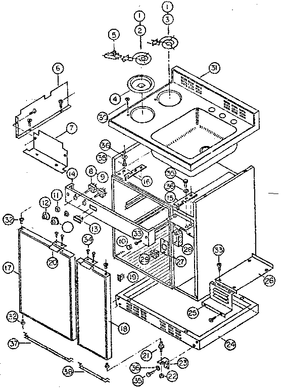 CABINET AND ELECTRICAL SYSTEM