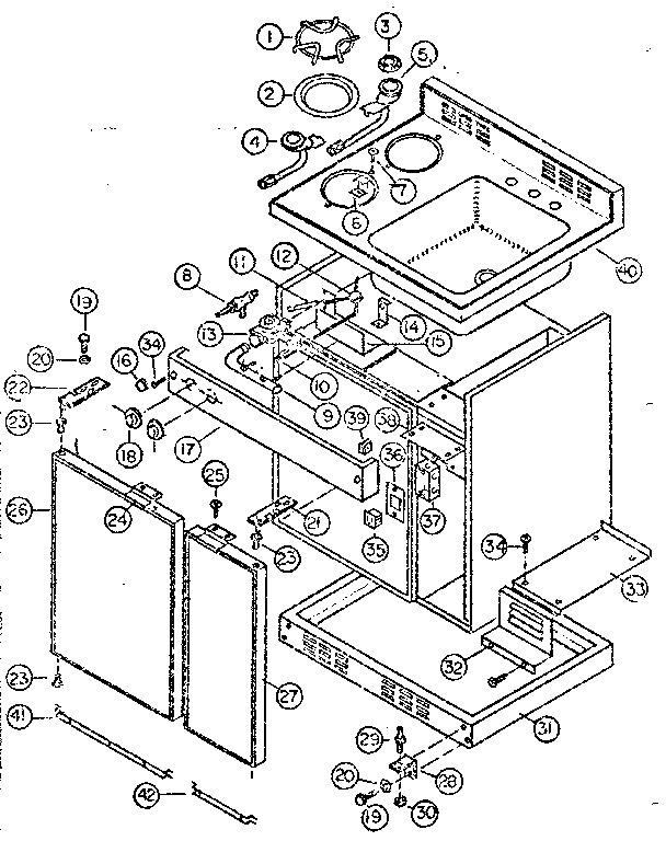 CABINET AND GAS UNIT