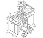 Kenmore 6127965323 cabinet and gas unit diagram
