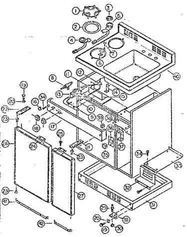 Cabinet and gas unit