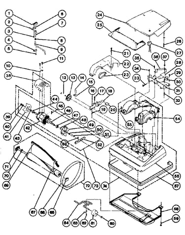 Nozzle and motor assembly