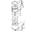 Kenmore 11074490100 tub and basket assembly diagram