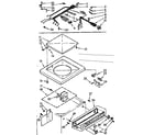 Kenmore 11074490200 top and control assembly diagram