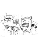 Cabinet panel exploded view and parts list