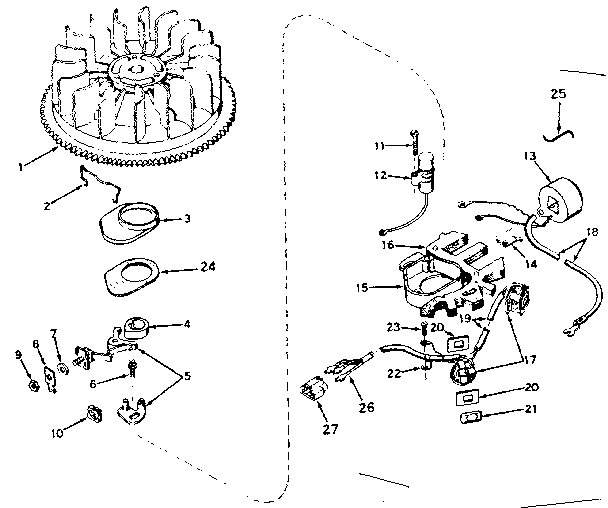 Alternator magneto no. 610826