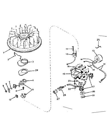 Alternator magneto no. 610826