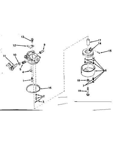 Carburetor no. 631655