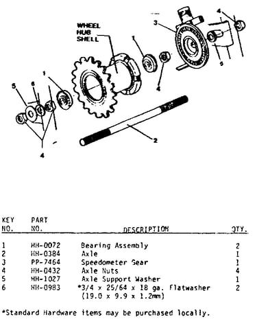Front hub assembly