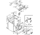 Kenmore 1106708620 machine sub-assembly diagram