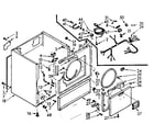 Kenmore 1107017600 cabinet assembly diagram