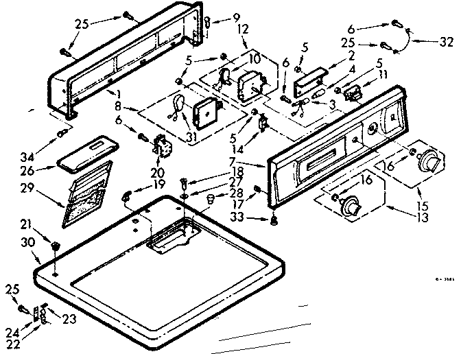 Top and console assembly