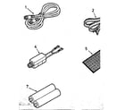 LXI 56453170450 cables, antenna adaptor, and batteries diagram