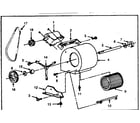 Kenmore 610742080 blower assembly diagram