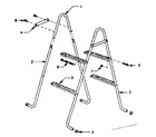 Sears 167452010 ladder replacement parts diagram