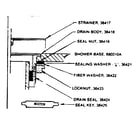 Kenmore 486680310 shower base drain assembly parts diagram