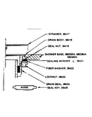 Shower base drain assembly