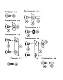 Fastener combinations