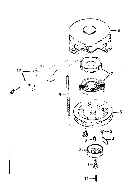 Rewind starter no. 590420