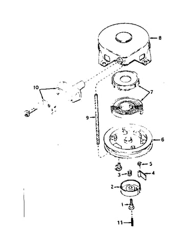 Rewind starter no. 590420