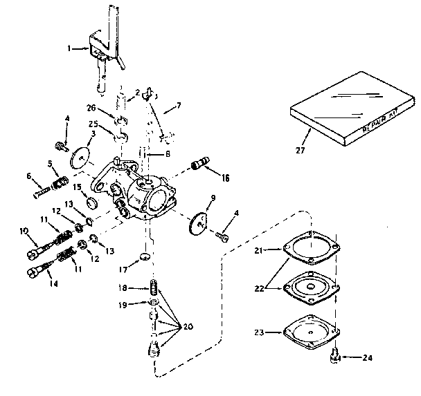 Carburetor no. 631539
