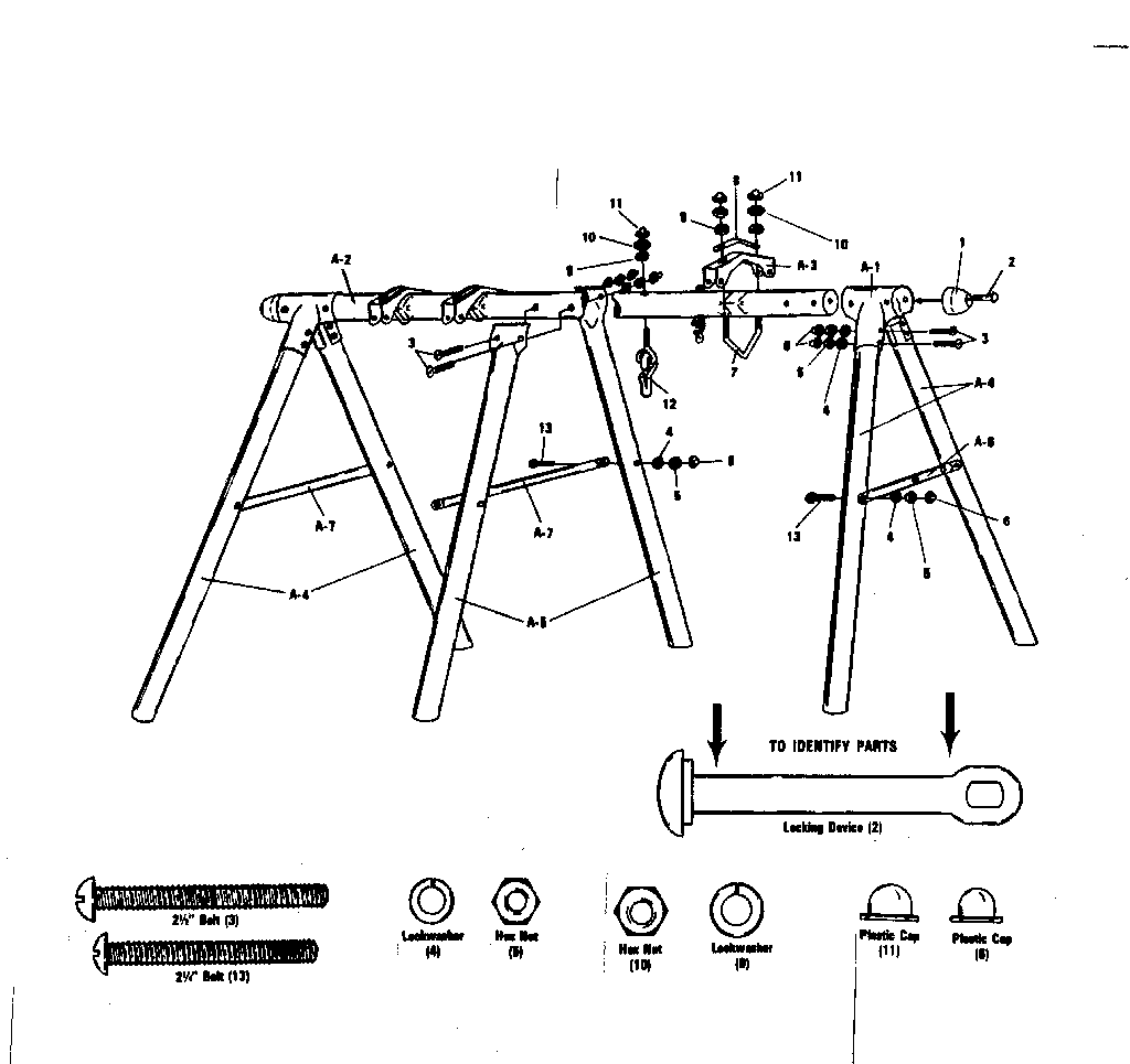 A-frame hardware bag #93677