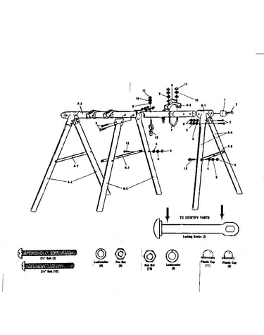 A-frame hardware bag #93677