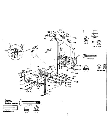 Lawn swing hardware bag #95614