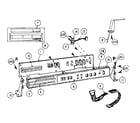 Sears 218NECSPINWRITERS7700 operator control panel assembly - ro diagram