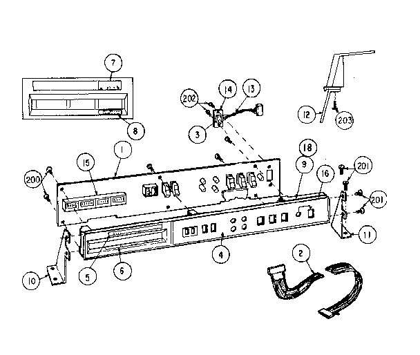 OPERATOR CONTROL PANEL ASSEMBLY - RO