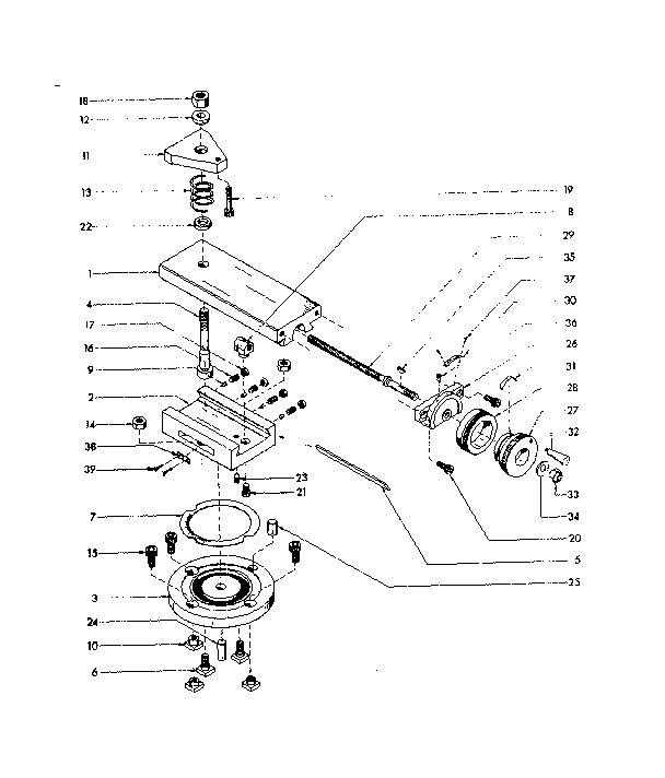 SWIVEL BASE ASSEMBLY