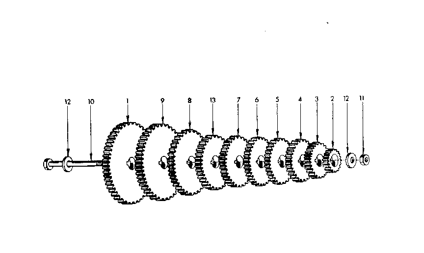 Change gears assembly