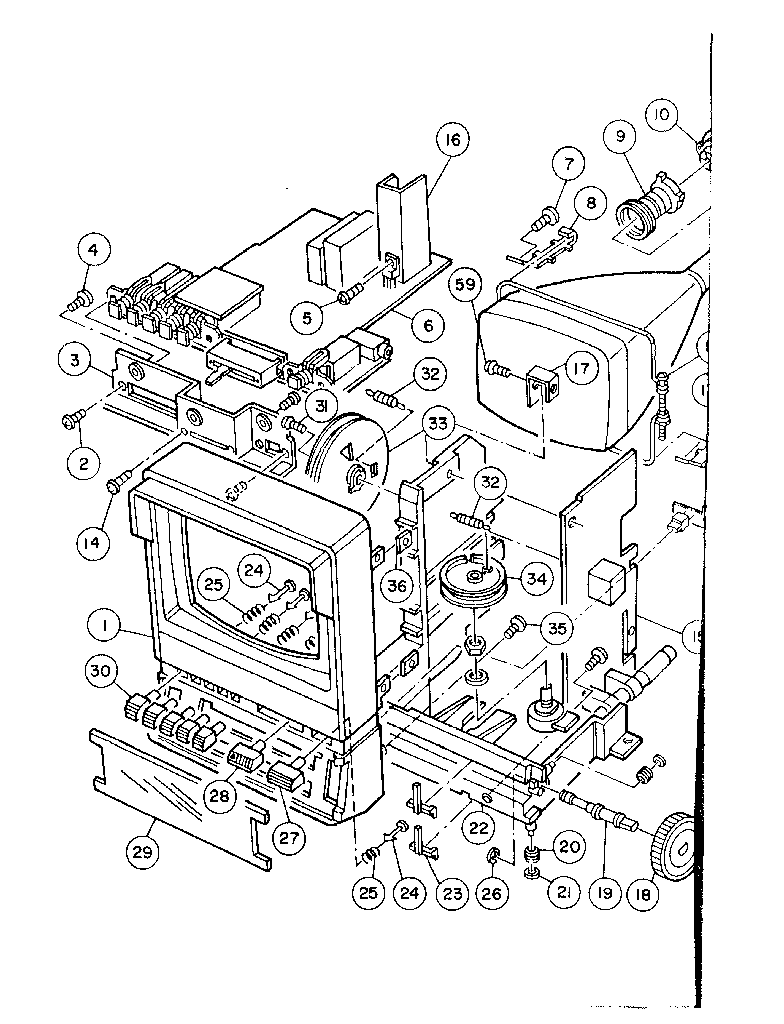Front case assembly