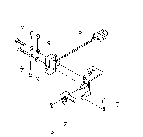 Paper out microswitch 54107402