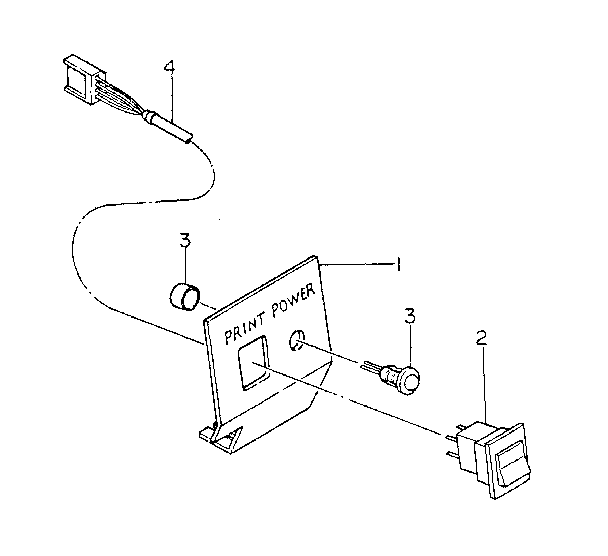 Print switch assembly 54101101