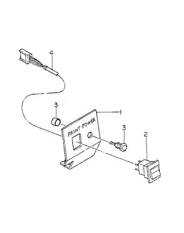 Print switch assembly 54101101
