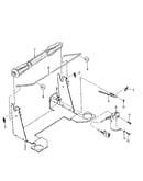 Roll paper support assembly 54100701