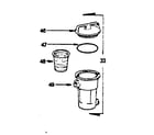 Sears 167431388 hair and lint pot complete diagram