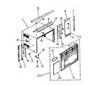 Kenmore 2538711415 cabinet and front panel parts diagram